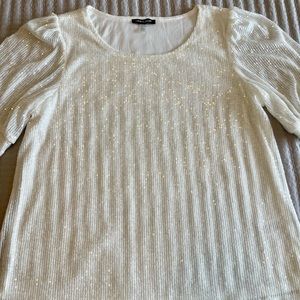 EUC Cable & Gauge Sequined Top